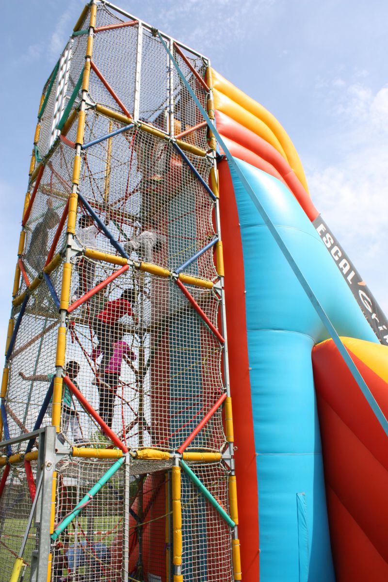Des structures gonflables ouvertes aux enfants