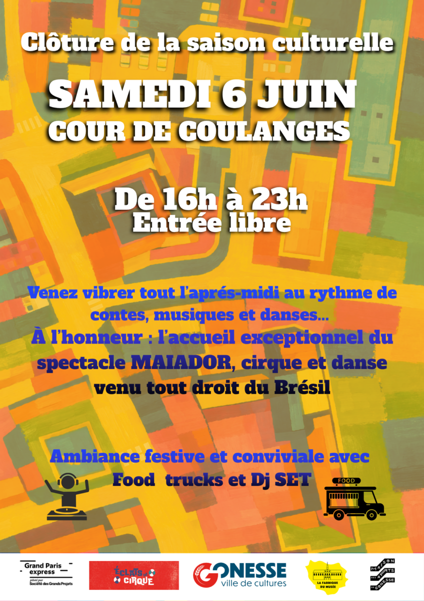 Venez célébrer la clôture de la saison culturelle à Gonesse